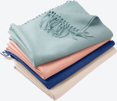 Schulterplaid, 65 x 200 cm, blau