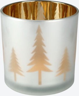 Glas-Windlicht, Ø 15 x 15 cm