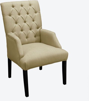 Chesterfield Armlehnstuhl, Velours, Natur