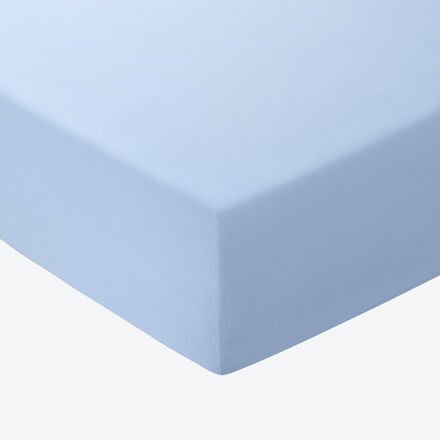 Soft-Jersey-Spannbetttuch, 150 x 200 cm, Hellblau
