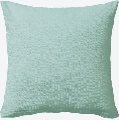 Seersucker Kissenhülle, 40 x 40 cm, Salbeigrün