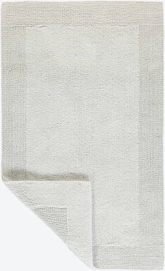 Doppelflor-Badeteppich perlgrau, 50 x 75 cm