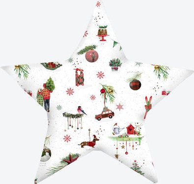 Sternkissen, Weihnachtsmotive