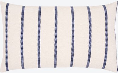 Kissen, Blau/Weiß, 35 x 70 cm