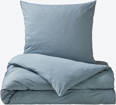 Thumbnail - Mako-Interlock-Jersey, Bettwäsche, 155 x 220 + 80 x 80 cm, Blau