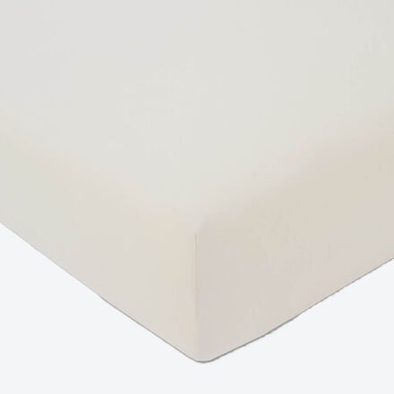 Topper-Spannbetttuch, Zwirn-Jersey, 180 x 200 cm, Elfenbein