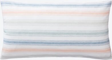 Halbleinen-Kissenbezug Pastellstreifen, 40 x 80 cm, 50 % Leinen, 50 % Baumwolle, mit Reißverschluss, waschbar bei 60 °C,...