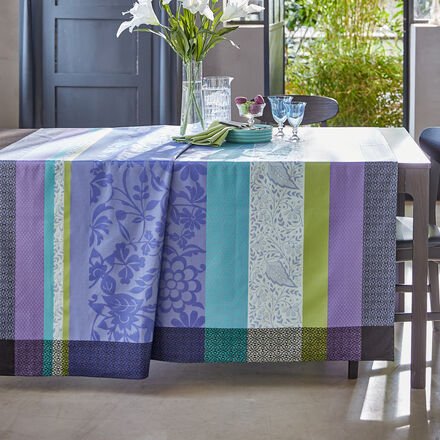 Jacquard Tischdecke Bordüre, 150 x 150 cm