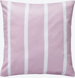 Satin-Wende-Kissenbezug, Breit/Fein, Streifen, Rosa, 40 x 40 cm