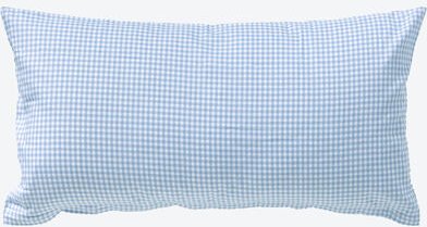 Kissenbezug , 40 x 80 cm, Muster: Karo, Farbe: Blau