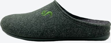 Thumbnail - Filz-Pantoffel, Dunklegrün, Größe 37, mit recyceltem Material