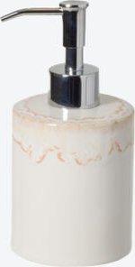 Keramik Seifen-/Lotionspender, Ø 8 x 10,7 cm hoch, 600 ml