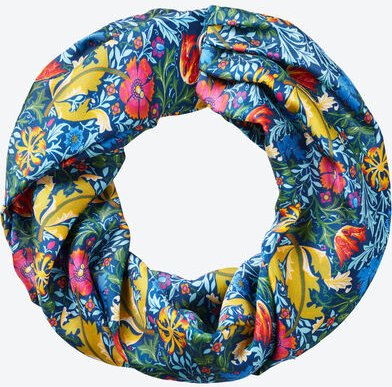 Magnet Seidenschal, blau