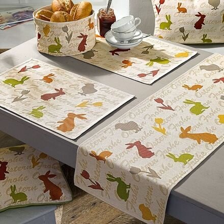 Kissen, gefüllt 32x48 cm, Federfüllung, Rücken uni grün, 100 % Baumwolle, mit Rundum-Keder und Reißverschluss