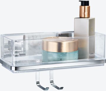 Bad-Accessoires Vacuum Loc Wandablage, mit 2 Haken, B: 25,5 x H: 15 x T: 14 cm