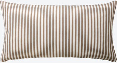 Thumbnail - Edelflanell-Wende-Kissenbezug, gestreift 40 x 80 cm Braun