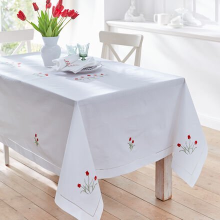 Tischdecke Tulpe, 170 x 170 cm