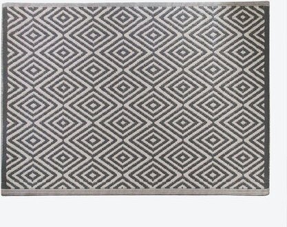 Outdoor-Teppich, Grau/Weiß, 120 x 180 cm