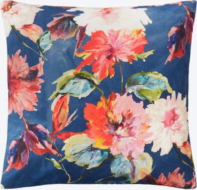 Kissenhülle, Blau, 40 x 40 cm, 100 % Baumwolle, mit Reißverschluss, waschbar bei 30 °C