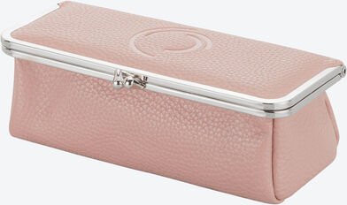 Kosmetiktasche, Klippverschluss, Puder