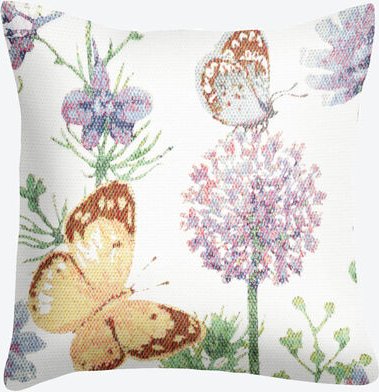 Kissenhülle Blumenmeer, 40 x 40 cm, 100% GOTS Baumwolle, gebürstet