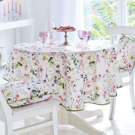 Tischdecke Apfelblüten, 100 x 100 cm