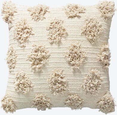 Kissen Struktur-Raute, 45 x 45 cm creme