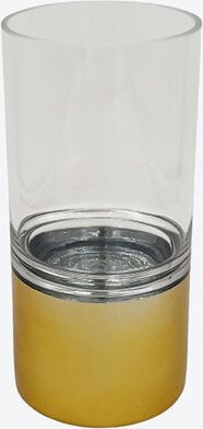 Glas-Windlicht, Gold, ø 25 cm, 12 cm hoch