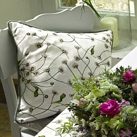 Kissenhülle, geblümt, 45 x 45 cm