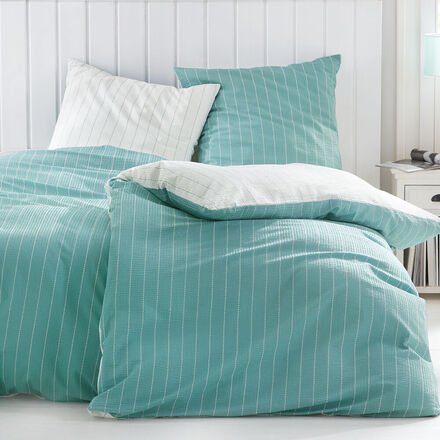 Thumbnail - Bettwäsche, 155 x 200 + 80 x 80 cm, Farbe: Grün