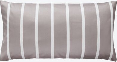 Satin-Wende-Kissenbezug, Breit/Fein, Streifen, Taube, 40 x 80 cm
