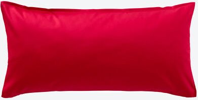 Uni,-Satin-Kissenbezug, 1 cm Stehsaum, 40 x 80 cm, Rot