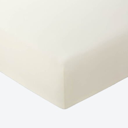 Premium-Jersey-Spannbetttuch für überhohe Matratzen, 150 x 200 cm (B 140/160 cm - L 200/220 cm), creme