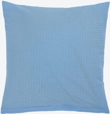 Seersucker Kissenbezug, 40 x 80 cm, Blau