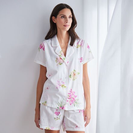Pyjama, Shorty Frensh Flowers, Pink