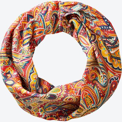 Magnetverschluss-Seidenschal, Farbe: Terrakotta