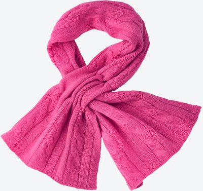 Kaschmir-Schal mit Schlaufe, Fuchsia