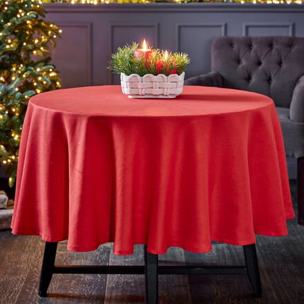 Tischdecke "Leinen", Ø 170 cm