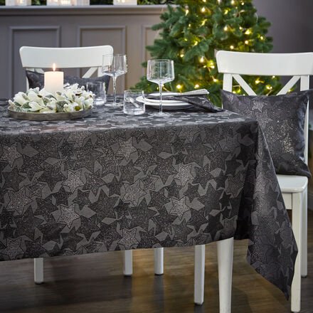 Tischdecke Sternennacht, schwarz, 130 x 170 cm