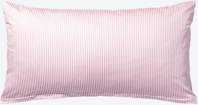 Mako-Satin-Kissenbezug, 40 x 80 cm, feingestreift, Rosa