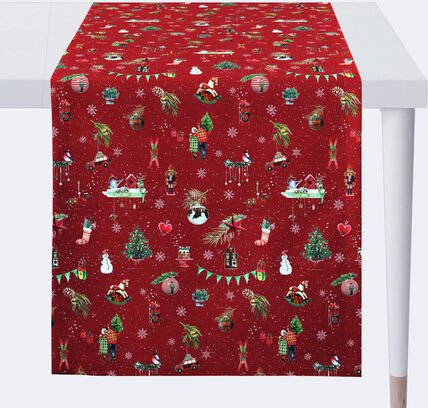 Thumbnail - Tischläufer Weihnachtsmotive, 48 x 140 cm