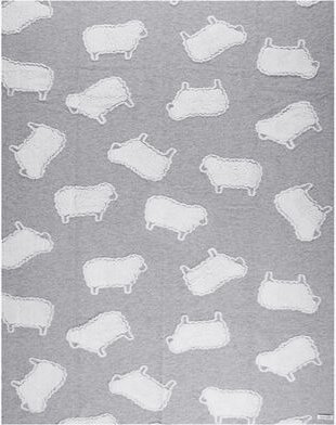 Schäfchen Plaid, grau