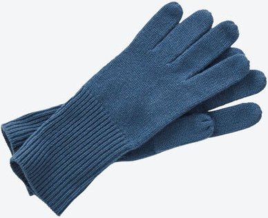 Kaschmir-Handschuhe, Blau, 100 % Kaschmir
