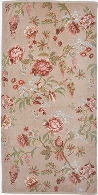 Thumbnail - Velour-Duschtuch "Garden", Khaki, 70 x 140 cm, 100 % Baumwolle, waschbar bei 60 °C, trocknergeeignet