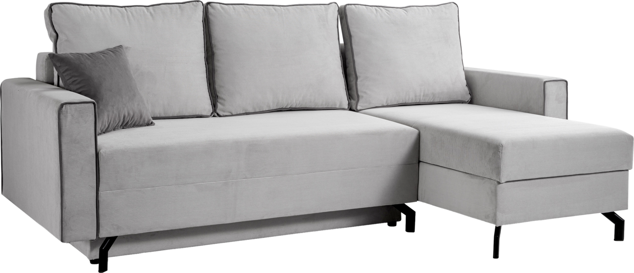 MID.YOU Schlafsofa L-Form rechts MARTI, Polyester