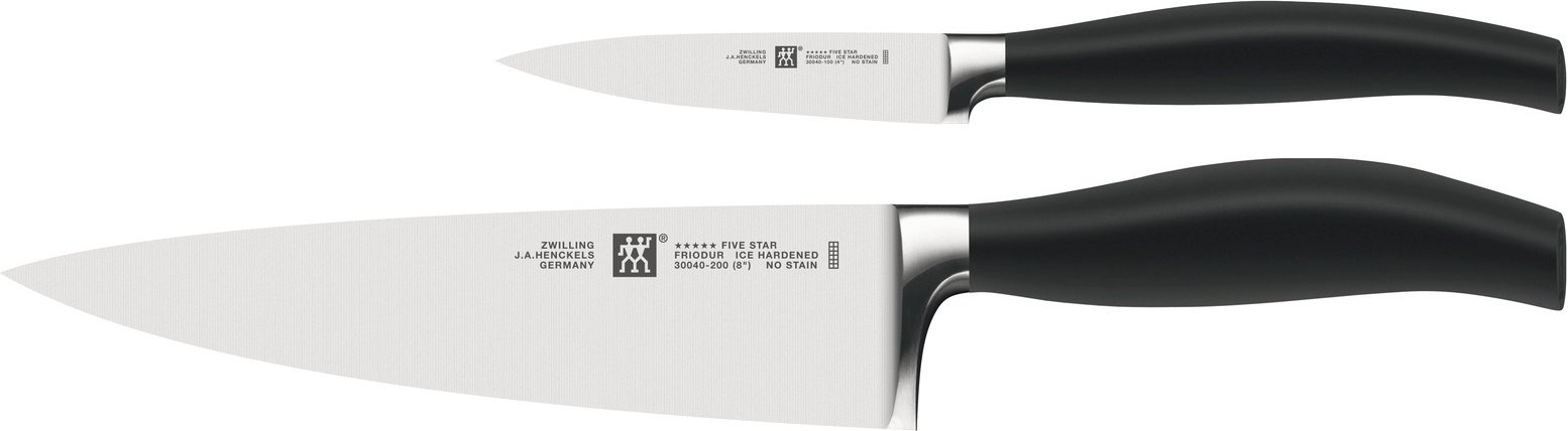 ZWILLING Messerset 2-tlg. FIVE STAR, Stahl