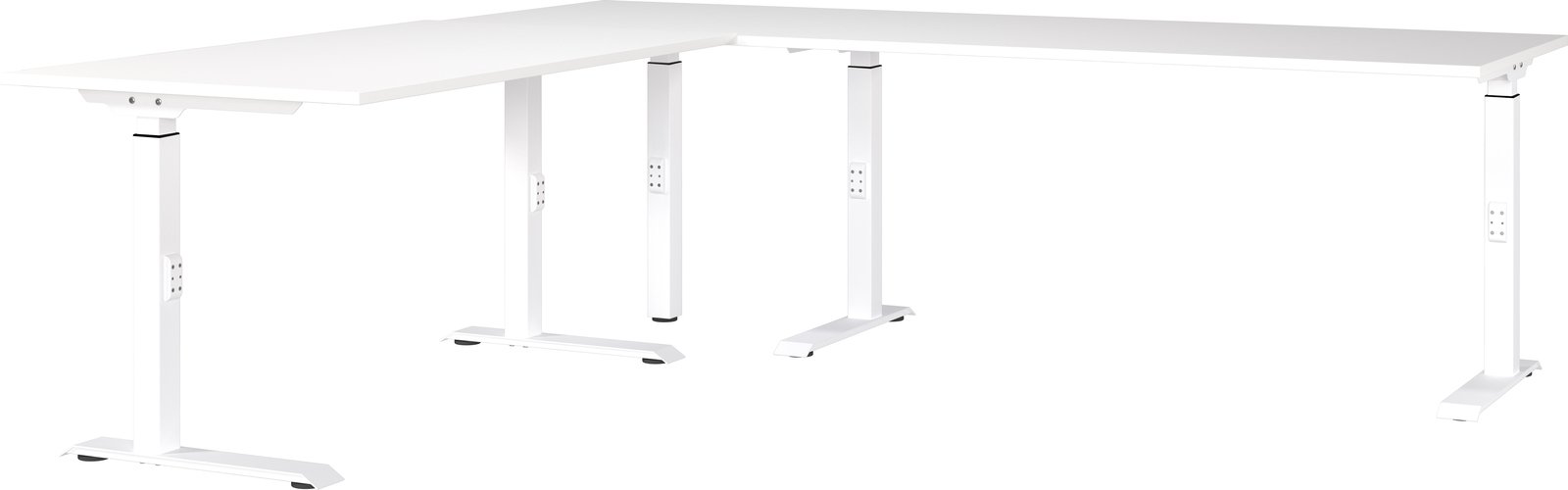 MID.YOU Eckschreibtisch MAILAND, Holznachbildung