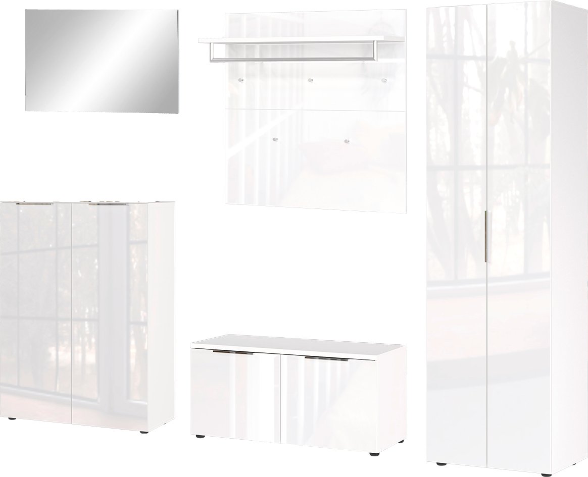 MID.YOU Garderoben-Set GENOVA, Holznachbildung