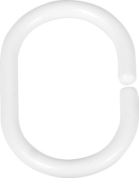 Schöner Wohnen Duschvorhangringe 16x, Kunststoff