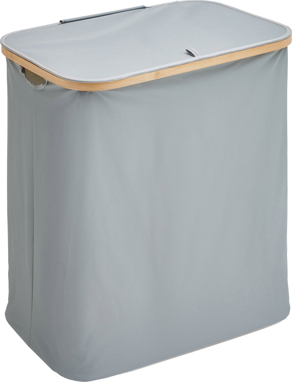 MID.YOU Wäschekorb SMALL, grau, Holznachbildung